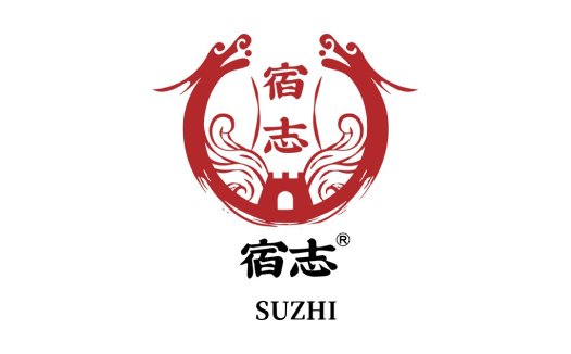 中国风元素的红色logo设计