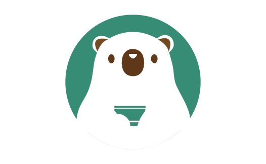极简北极熊头像logo设计