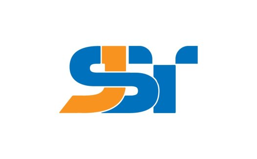 简洁现代的SI字母标志设计