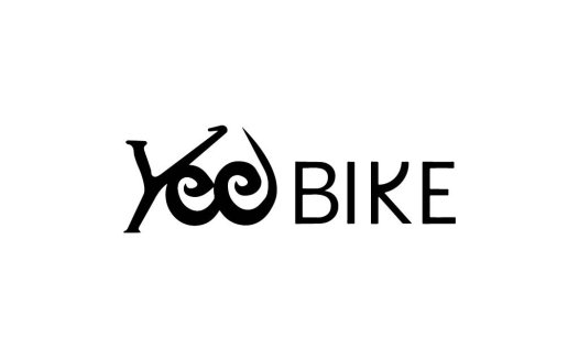 简洁时尚的YooBike logo设计