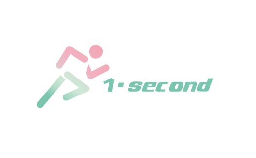 1·second logo设计:简洁运动风标志