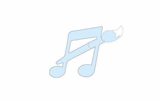 音乐符号创意logo设计