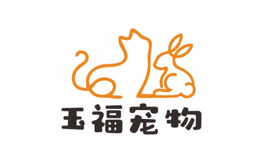 宠物logo设计:猫兔结合的创意标识