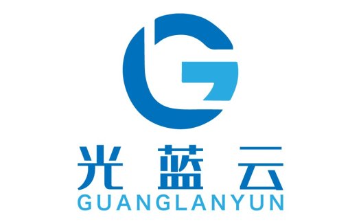 蓝色科技感字母G logo设计