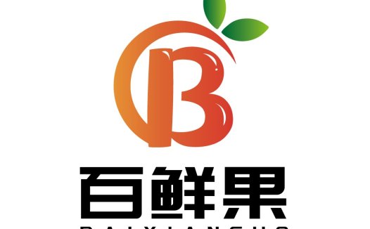 百鲜果logo设计:创意水果品牌标识