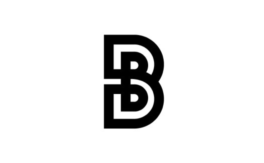 简约字母B标志设计