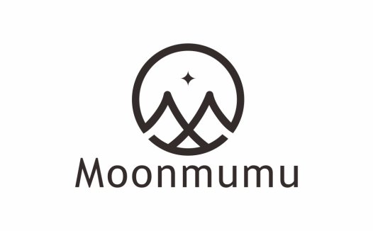 简约山峰与月亮logo设计