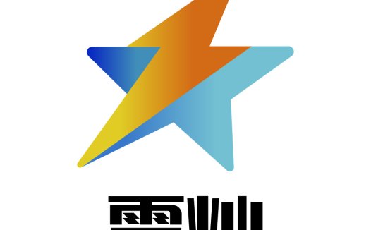 闪电图案logo设计,科技感十足,适用于IT、互联网行业