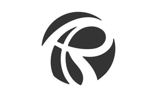 简洁抽象的篮球logo设计