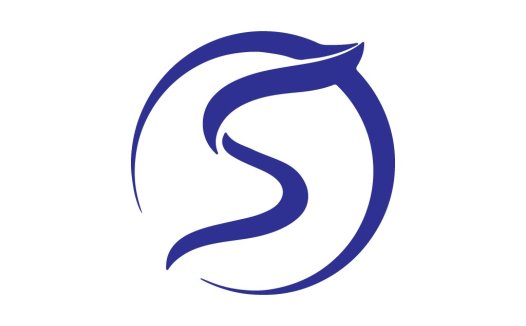 简洁现代的S形标志设计