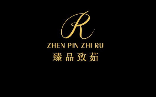 奢华金色大写字母R品牌logo设计
