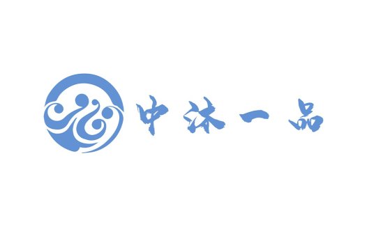简约蓝色动态曲线logo设计