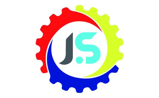 齿轮与字母JS的创意logo设计