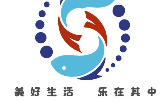 蓝色鱼形logo设计:创意与简洁的结合