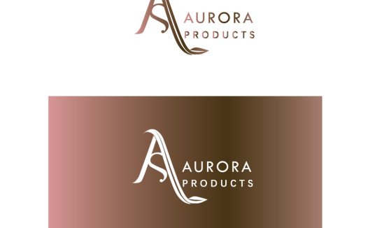 简约优雅Aurora Products Logo设计