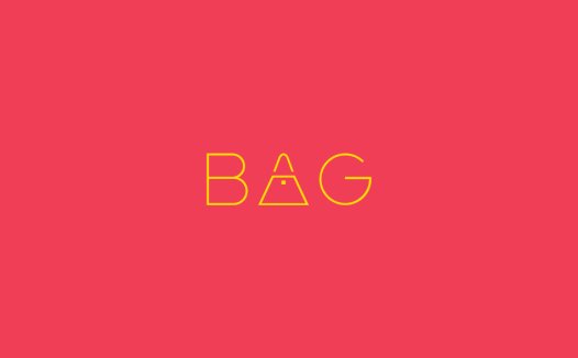 简约风格的BAG字形logo设计
