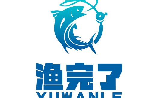 鱼形钓鱼竿logo设计