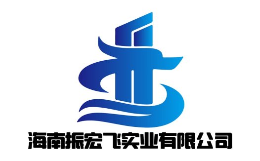 蓝色抽象建筑logo设计