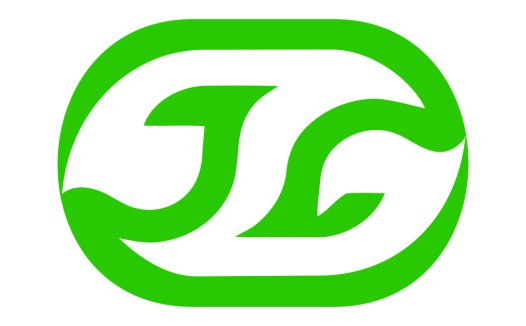 简洁环保的绿色JG标志设计