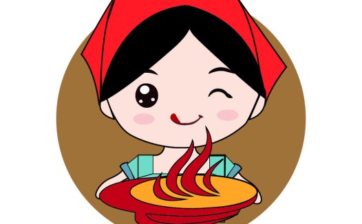卡通美食logo设计