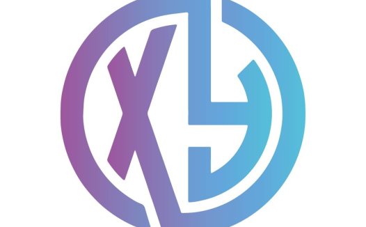 简约渐变色XL标志设计
