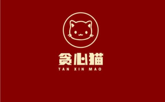 简约猫头标志设计