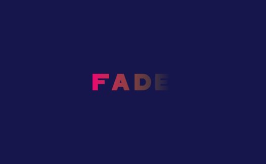 渐变色文字logo设计