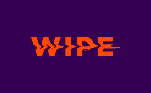 简洁现代的WIPE logo设计