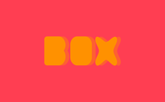 极简风格的Box Logo设计