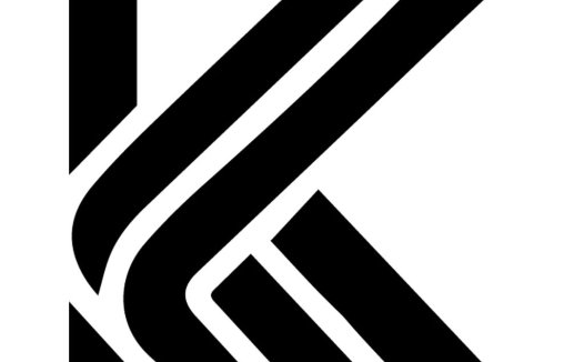 极简线条K字母logo设计