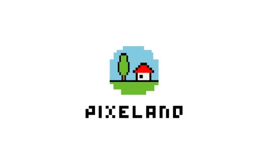像素风格乡村房屋logo设计