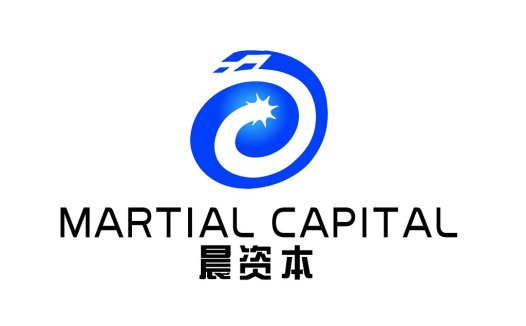蓝色动感圆环logo设计