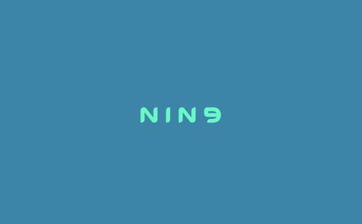 简约数字9字形logo设计