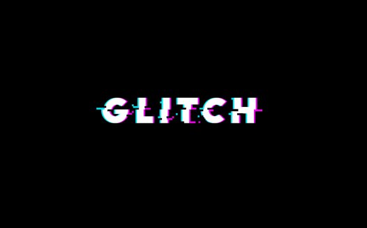 复古像素风格Glitch字体logo设计