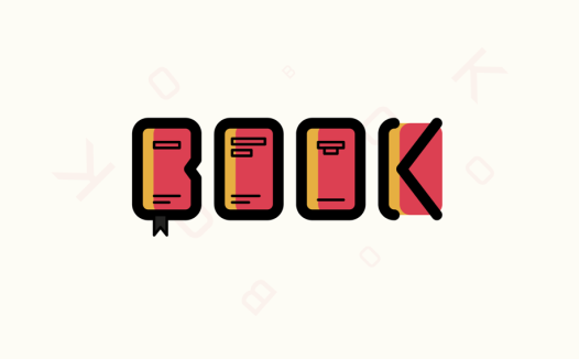 书本形状的BOOK LOGO设计