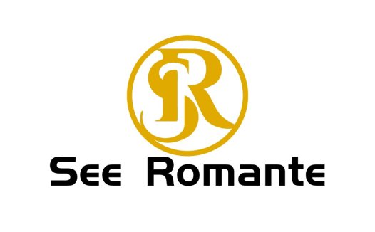简约优雅的金色R字母logo设计