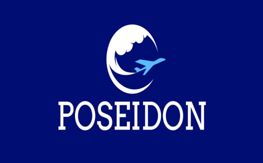 飞机波浪logo设计:航空旅行品牌标识