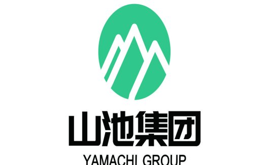 山池集团logo设计:简约山形标志