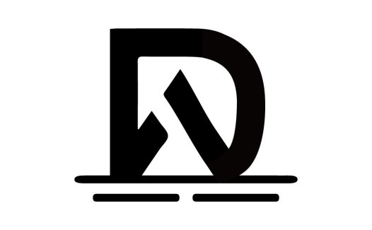 现代简约字母D标志设计