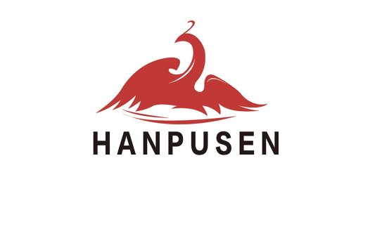 简洁红凤凰logo设计