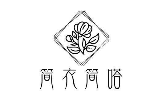 简约花卉logo设计