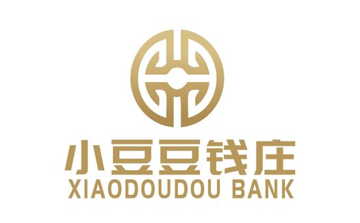 金融品牌logo设计:简约金色圆环