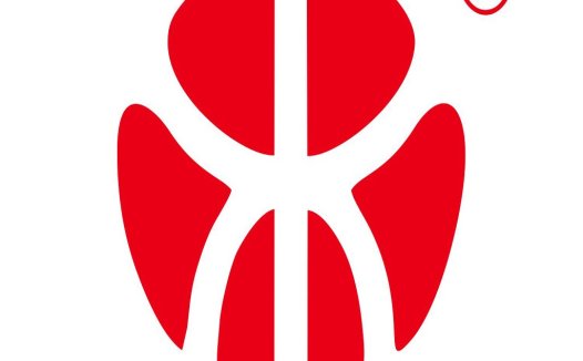 红色对称花瓣logo设计