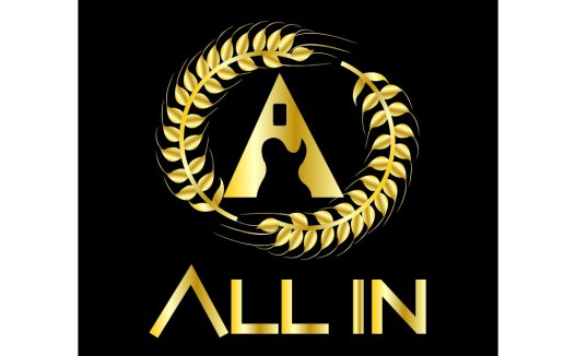 金色麦穗环绕字母A的优雅Logo设计