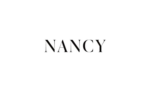 简约风格Nancy字体logo设计