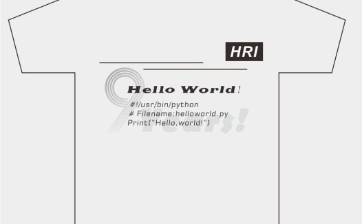 简洁Python编程语言主题T恤logo设计