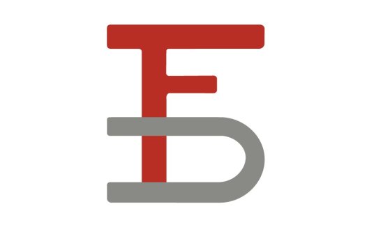 简洁现代红色字母E标志设计