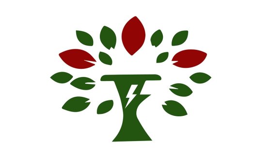 绿色能源树形logo设计