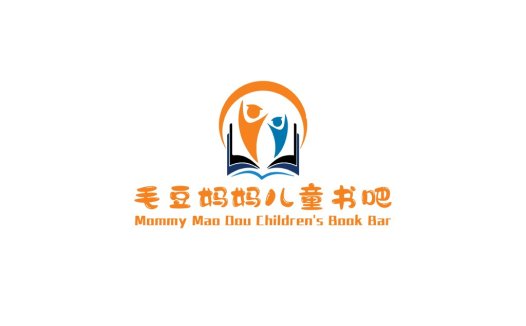 亲子阅读书吧logo设计