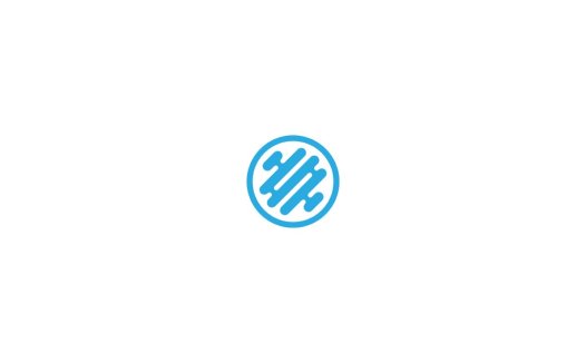 简洁现代的圆形线条logo设计